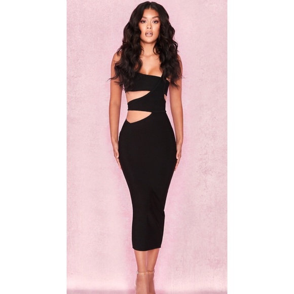 ON HOLD ❌ HOUSE OF CB XS Miya Bandage  Midi Dress - Picture 3 of 16